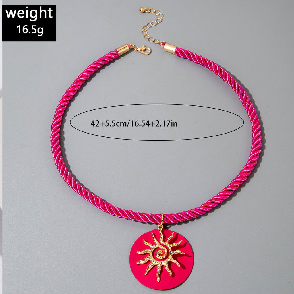 European and American Metal Ocean Style Starfish Pendant Necklace Jewelry Personality Exaggerated Star Beach Vacation Necklace for Women