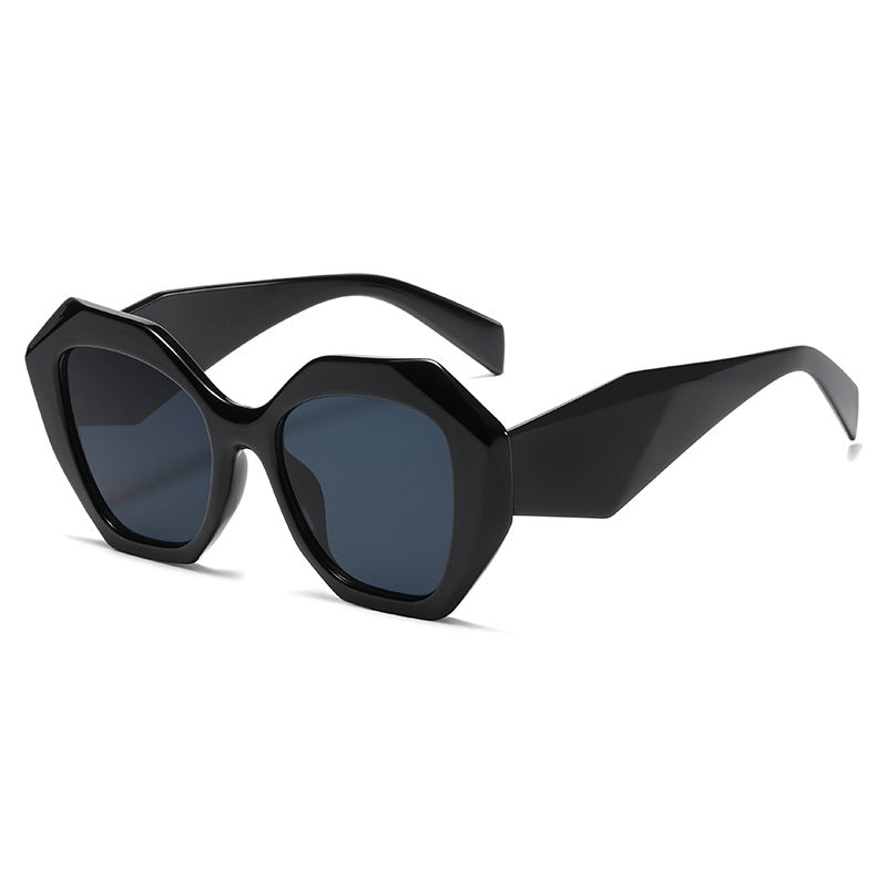 Sunglasses for Women New Irregular Frame Sunglasses for Women European and American Trendy Large Frame Sunglasses Sun Protection Glasses