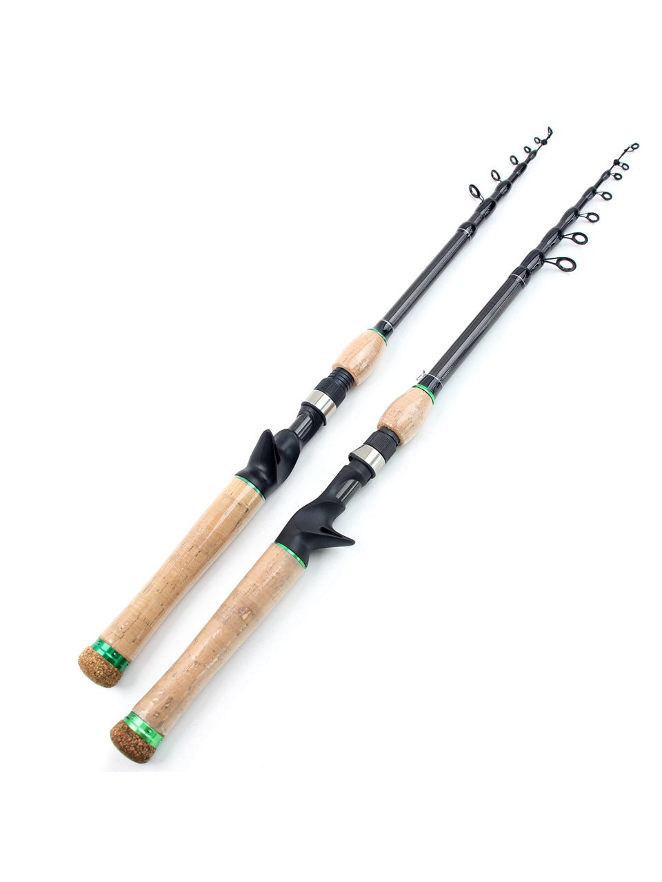 Carbon Fiber Telescopic Lure Rod with Extended Cork Handle, Ultra-Hard European and American Style Popular Bass and Snakehead Fishing Rod