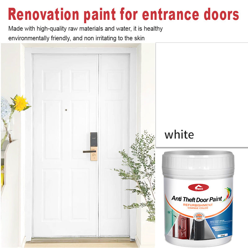 Anti-theft Iron Door Paint Metal Aluminum Alloy Iron Door and Window Renovation Color Change Rust-Proof Water-Based Paint Latex Paint