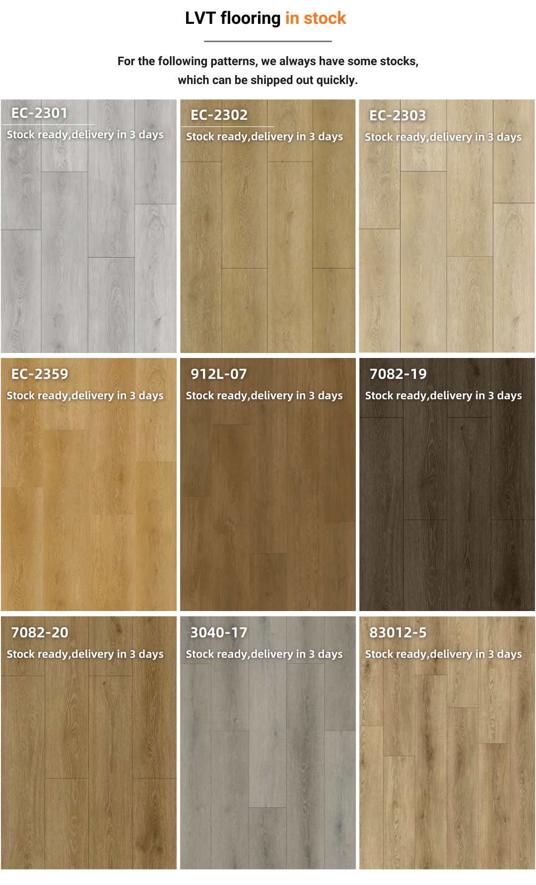 China Manufacture Popular Design Looselay 5mm Lvp Floor Loose Lay Vinyl Plank Lvt Flooring