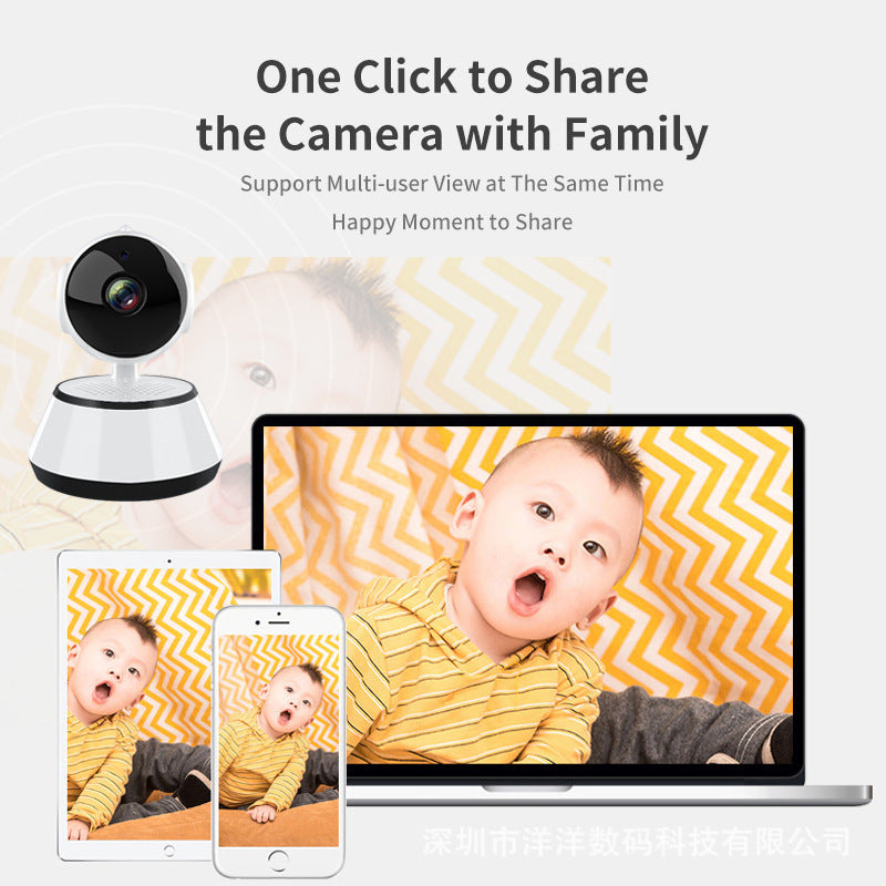 Wholesale Delivery V380Home Use Puppy Shaking Head Machine360Degree wifi HD Network Surveillance Camera Smart