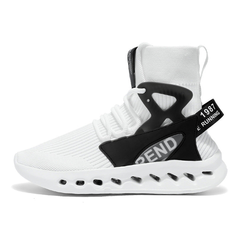 Autumn Winter New Large Size Men's Casual Shoes Youth High-top Shoes Blade Sports Shoes Versatile Running Trendy Shoes