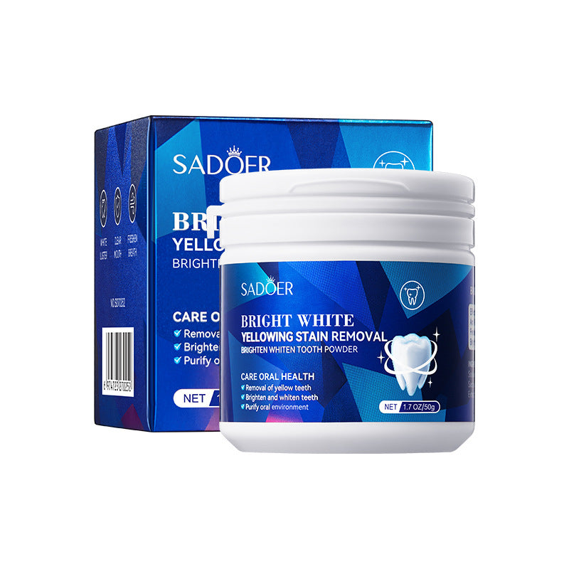 All English Tooth Powder50g SADOER Clean Tooth Stains, Care for Gums, Freshen Oral Care,  Foreign Trade Wholesale