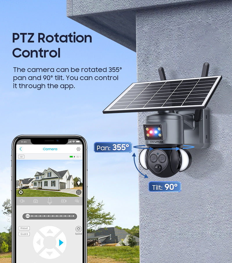 Solar Binoculars12The source manufacturer of cameras specializes in high definition6MP Outdoor Human Detection for Courtyard