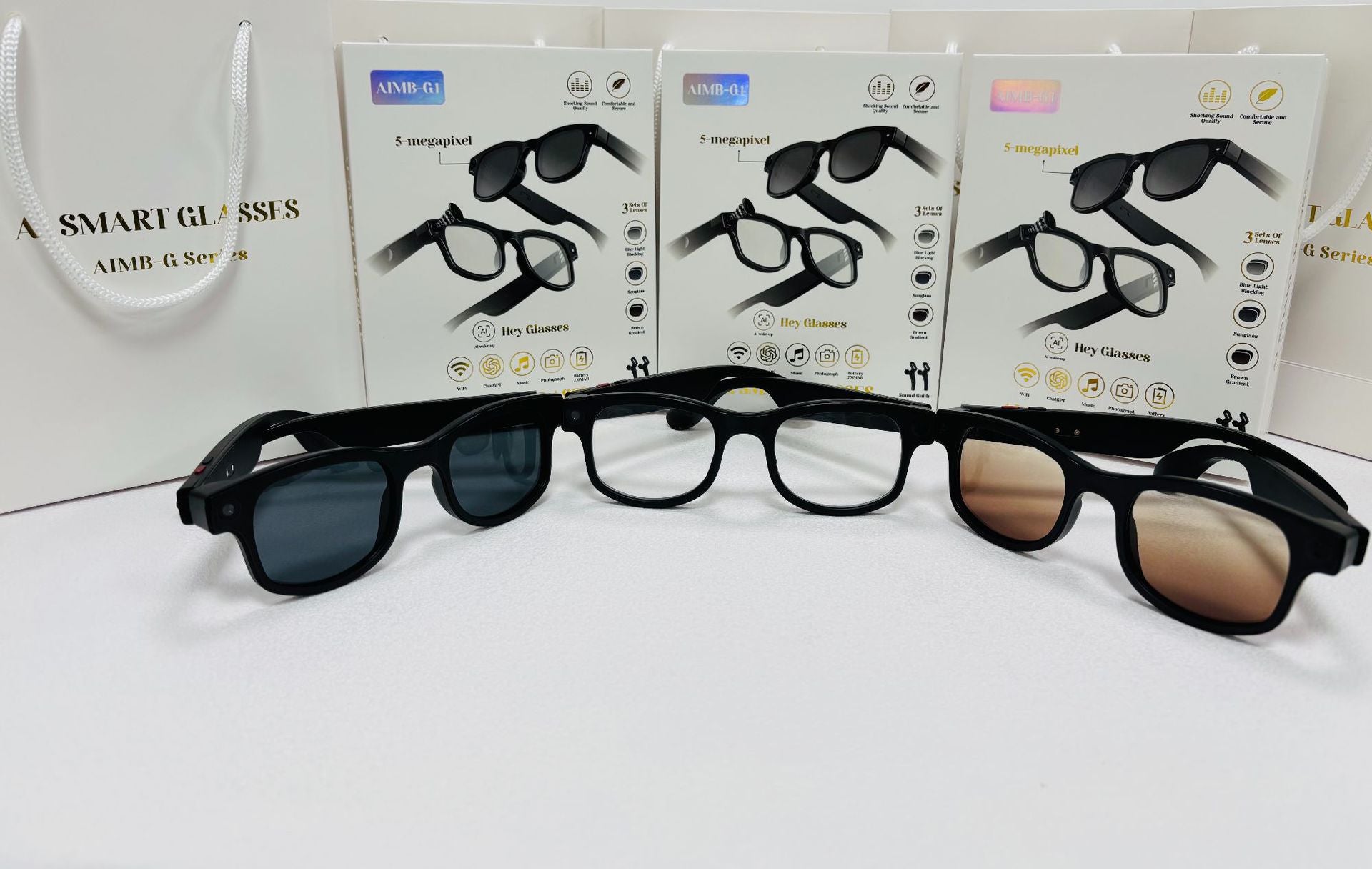 G1Smart Glasses80010000 Pixel Camera Local Storage Audio and Video Recording Function Free Ai Real-Time Translation