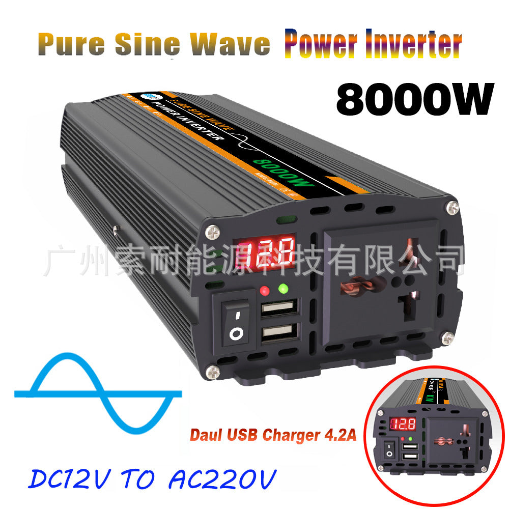 Automotive Pure Sine Wave Inverter1300W Outdoor Adapter Converter12V24V48V60V Turn110V220V