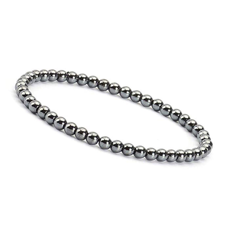 4mm Tiger Eye Stone Bracelet Small Natural Stone Striped Agate White Pine Beaded Moonstone Women's Bracelet