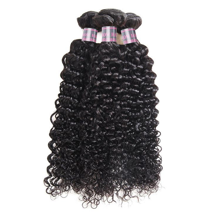 Real Human Hair Small Curl Hair Roller Brazilian Human Hair curly Wave bundles