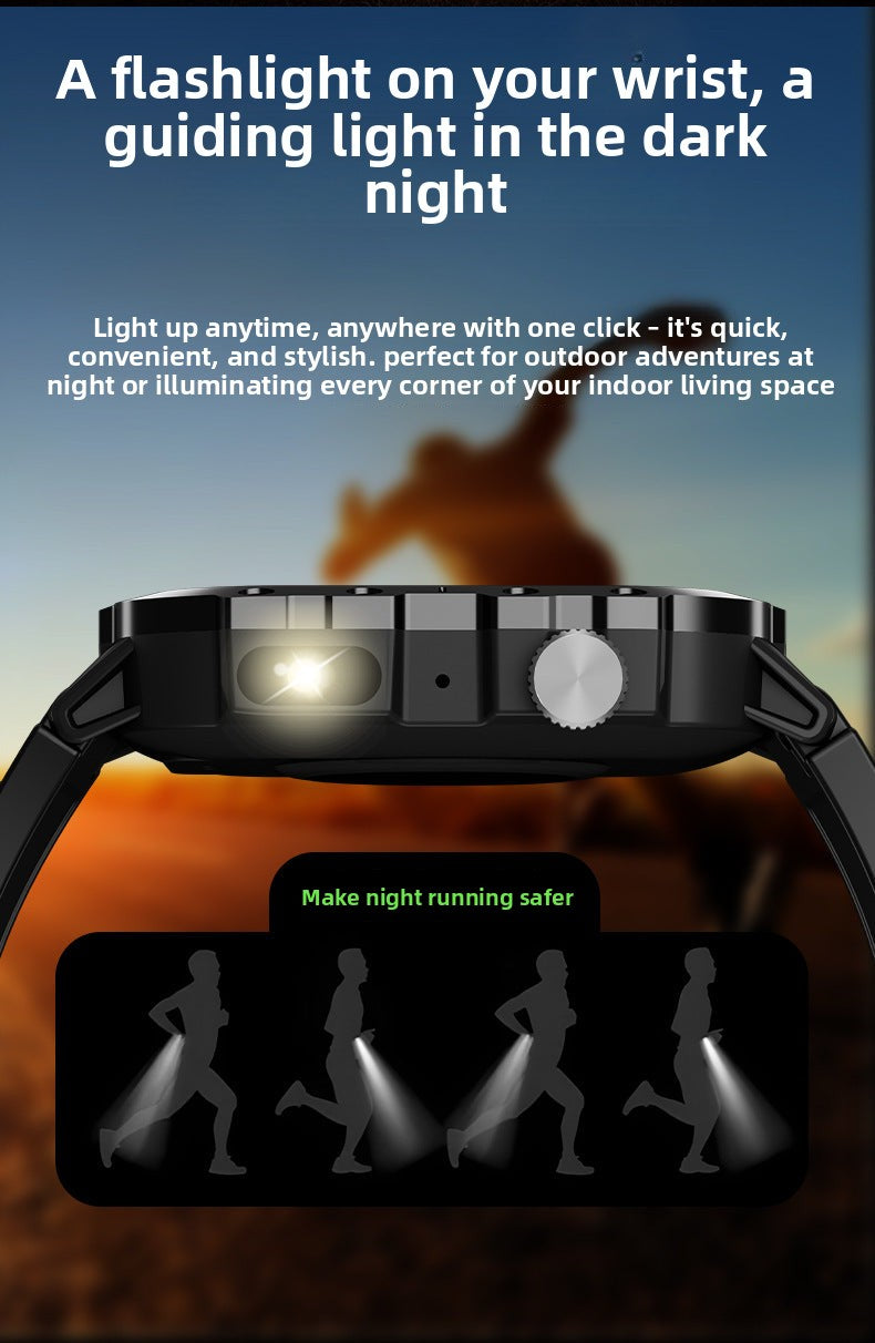 H11Smart Watch2.01inch Bluetooth Call Heart Rate Blood Sugar Smart Island Message Reminder Three-Proof Sports