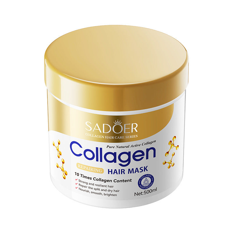 Collagen Smooth Hair Mask500ml SADOER Nourishing and Fluffy Hair Conditioner  Wholesale