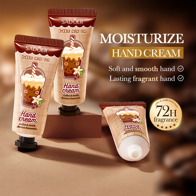 Coffee Vanilla Hand Cream SADOER Autumn and winter anti-chapped skin rejuvenating hand cream  wholesale