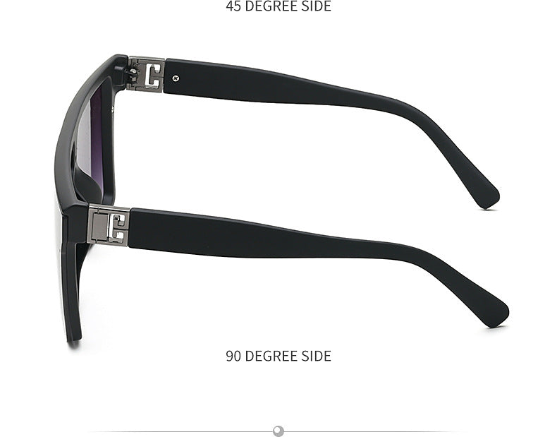 2025New Fashion Sunglasses for Women, Internet Celebrity Style, Large Square Frame Sunglasses for Men, Trendy sunglasses