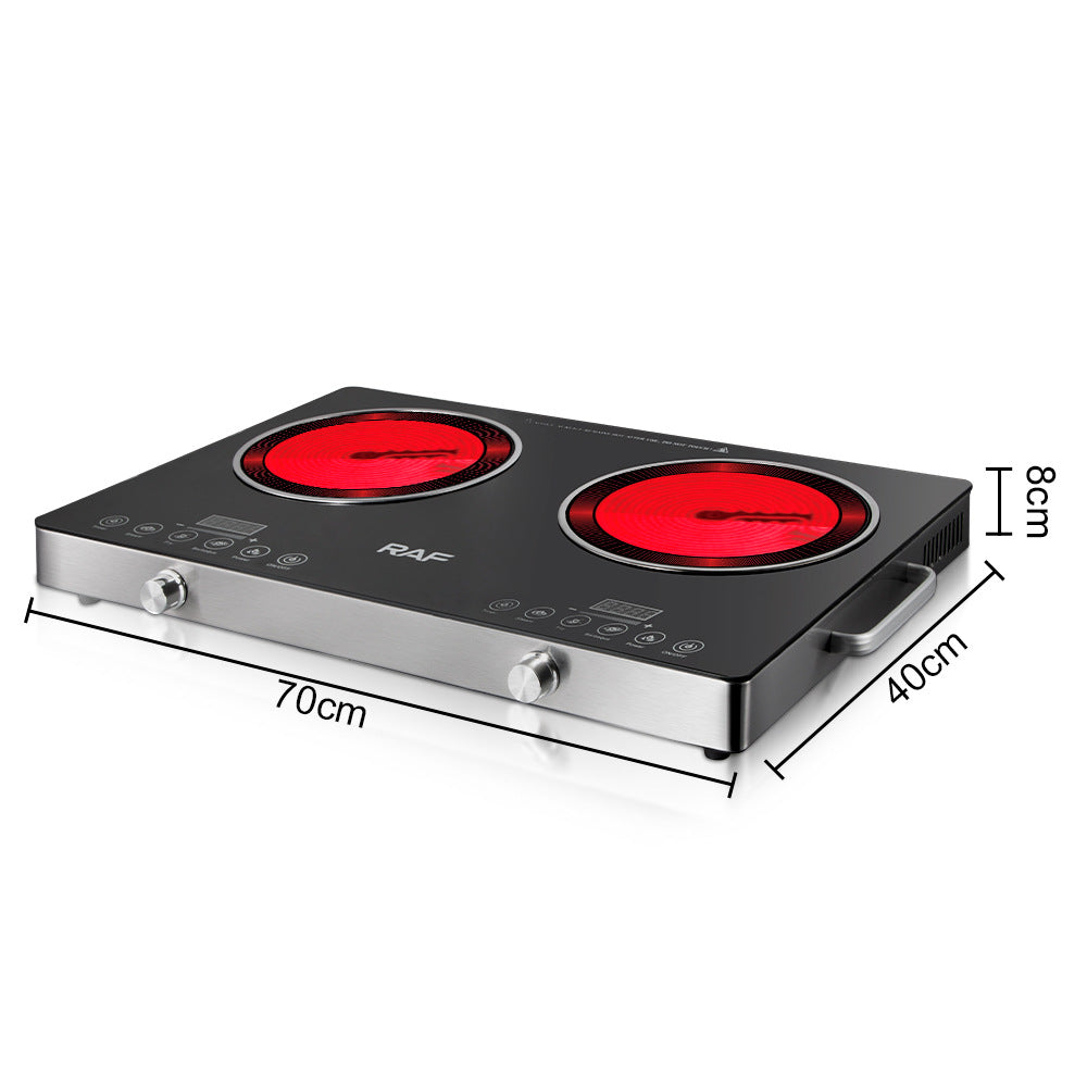 RAF European-style Household High-power Intelligent Electric Stove Double Stove Multi-function Stir-frying Energy-saving Induction Cooker R.8050
