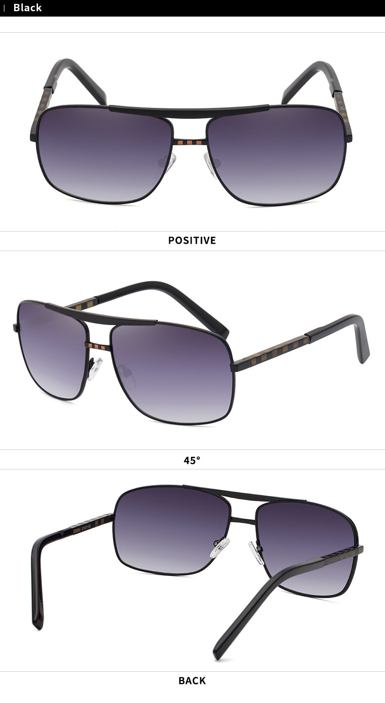 New style sunglasses for men ATTITUDE Vintage Square Frame Slingshot Sunglasses Trendy Men Street Style Fashion shades