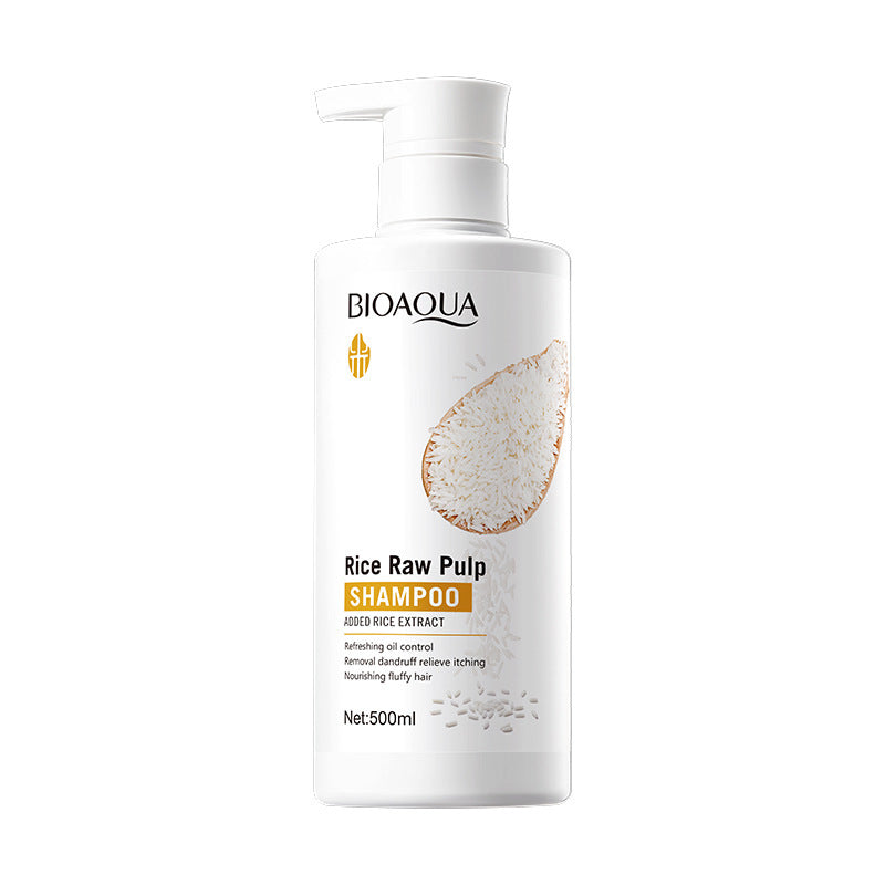 BIOAOUA Rice Puree Shampoo Anti-Dandruff Oil Control Volumizing Long-Lasting Fragrance Hair Wash