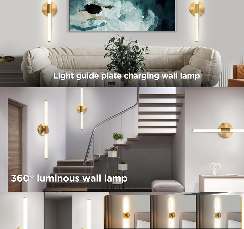 Light Guide Column Rechargeable Wall Lamp Indoor Wall Lamp No Wiring Wall Lamp Magnetic Wall Lamp Strip Wall Lamp Bestseller