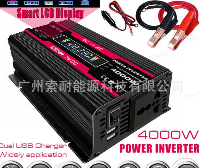 Motorcycle and Car Accessories300W Car Converter Inverter Car Inverter Power Supply12V Turn110V/220V