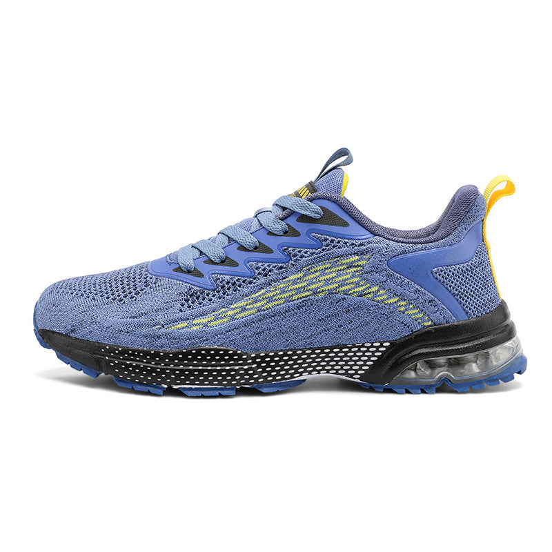 New Fashion Jelly Sole Men's Shoes Flyknit Breathable Casual Shoes Student Running Sports Shoes Export Men's Shoes