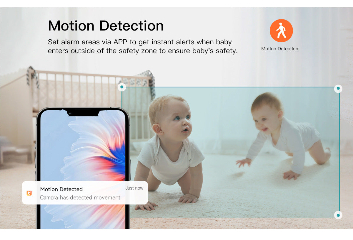 Factory Direct Smart Baby Monitor with Crying Detection Tuya babymonitor Baby Care Device