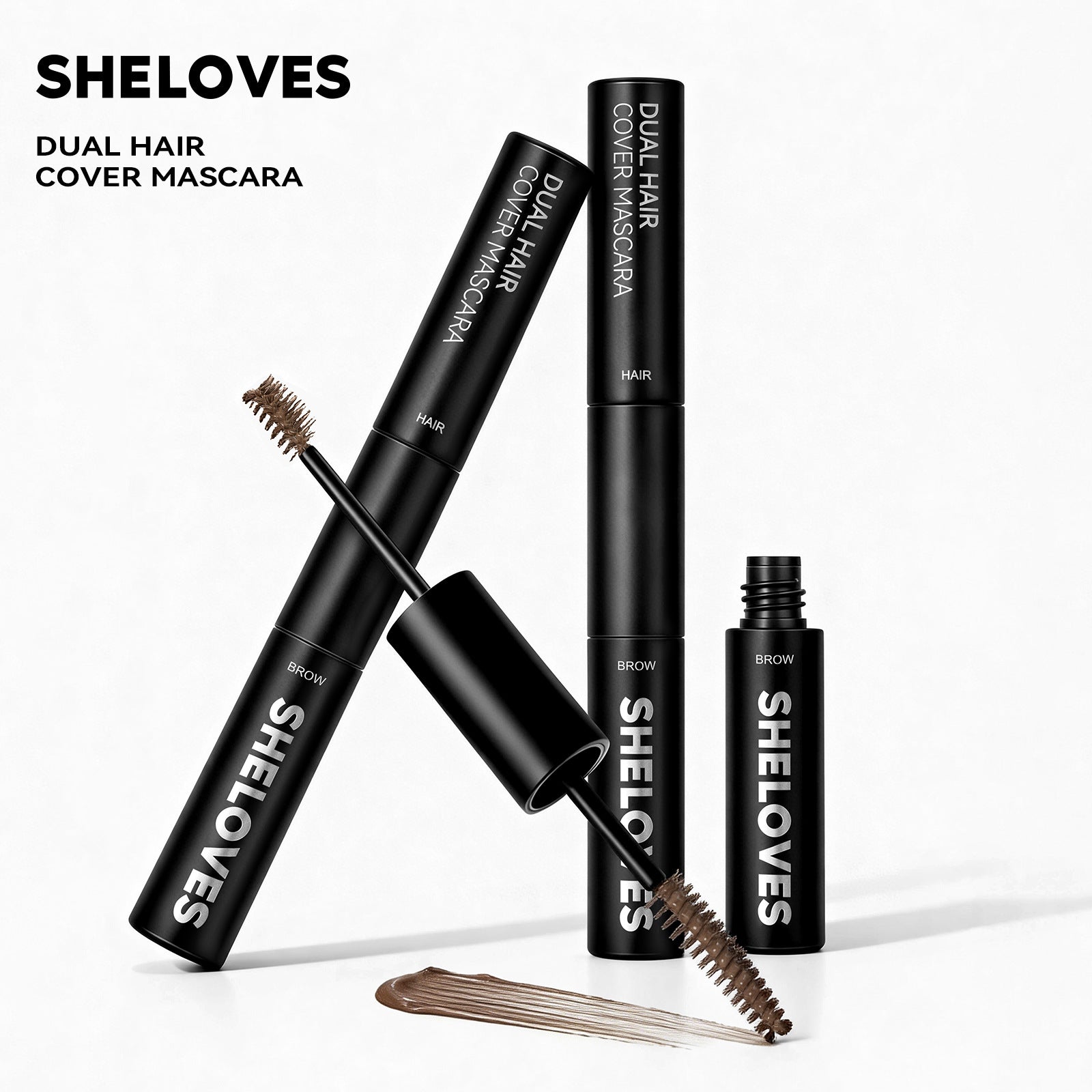 sheloves Eyebrow and Hair Dual-use Styling Stick White Hair Covering Magic Waterproof Non-Fading Disposable Hair Dye Pen