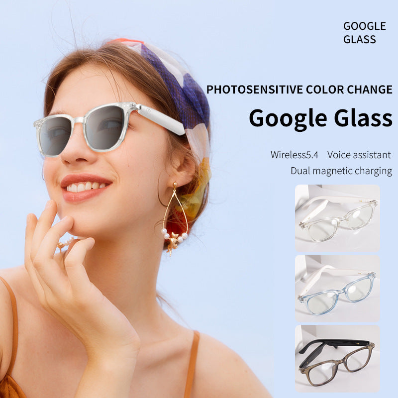 Non-Bone Conduction Bluetooth Glasses Open-Fit Smart Sunglasses Travel Driving Call Hands-Free Sun Protection Sunglasses