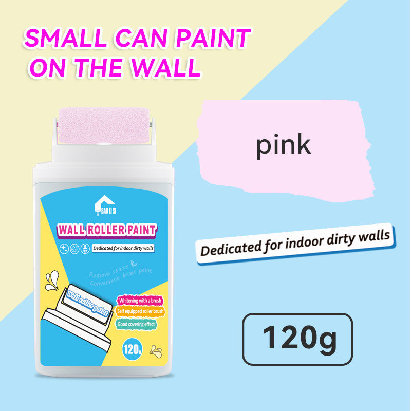 Wall Small Roller Brush Paint Cocoa Roller Dirty Graffiti Renovation Color Change Latex Paint Portable Water-Based Interior Wall Paint