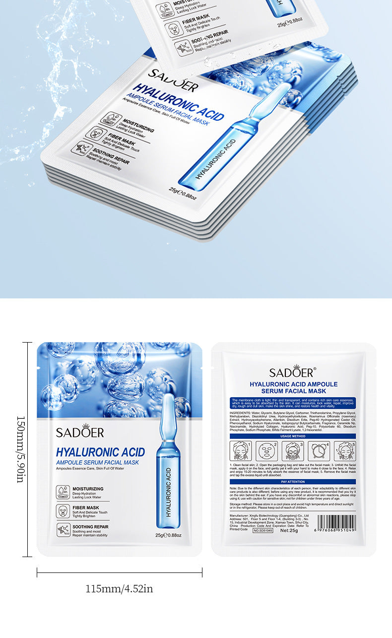 Ampoule Essence Mask SADOER Hyaluronic Acid Hydrating Vitamin C Moisturizing  Wholesale