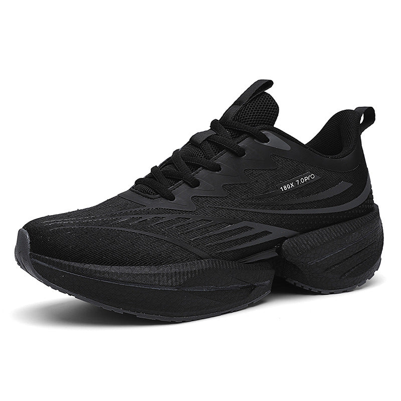 ROANK Men's Running Shoes Ultra-Light Sports Shoes for Teenagers Non-Slip Thick Sole Height Increasing Running Shoes for Middle School Students