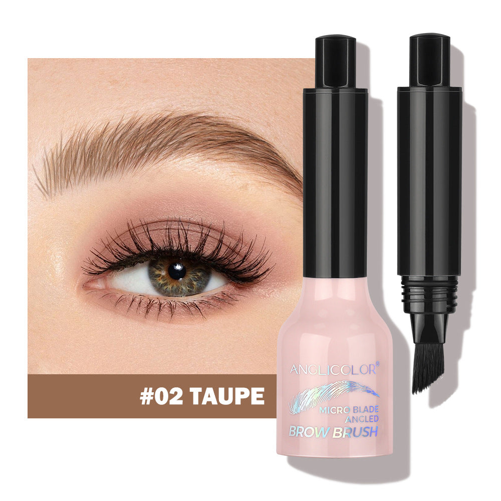 Hot-Selling Eyebrow Dye Cream Large Brush Head Eyebrow Hairline Multi-Use Smudge-Proof Makeup Press Wild Eyebrow Pencil