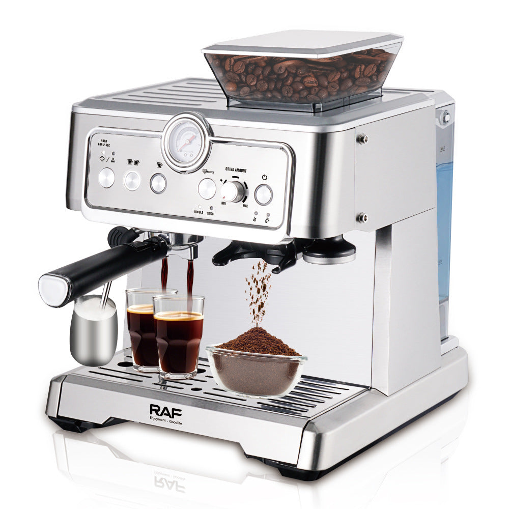 RAF European Standard Small Italian Semi-Automatic Steam Milk Frother Coffee Machine Household Integrated Coffee Maker0205