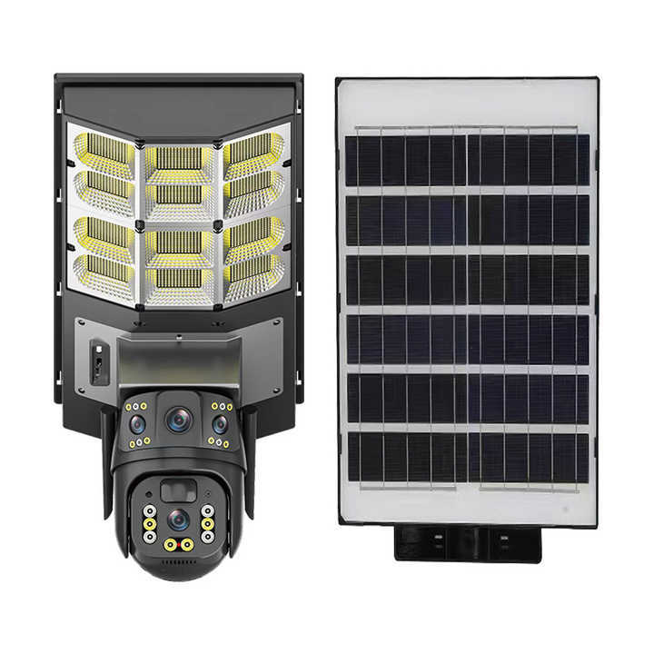 New All-in-One Solar Street Light Surveillance Camera Outdoor Dual-Lens Dual-View HD4G Camera