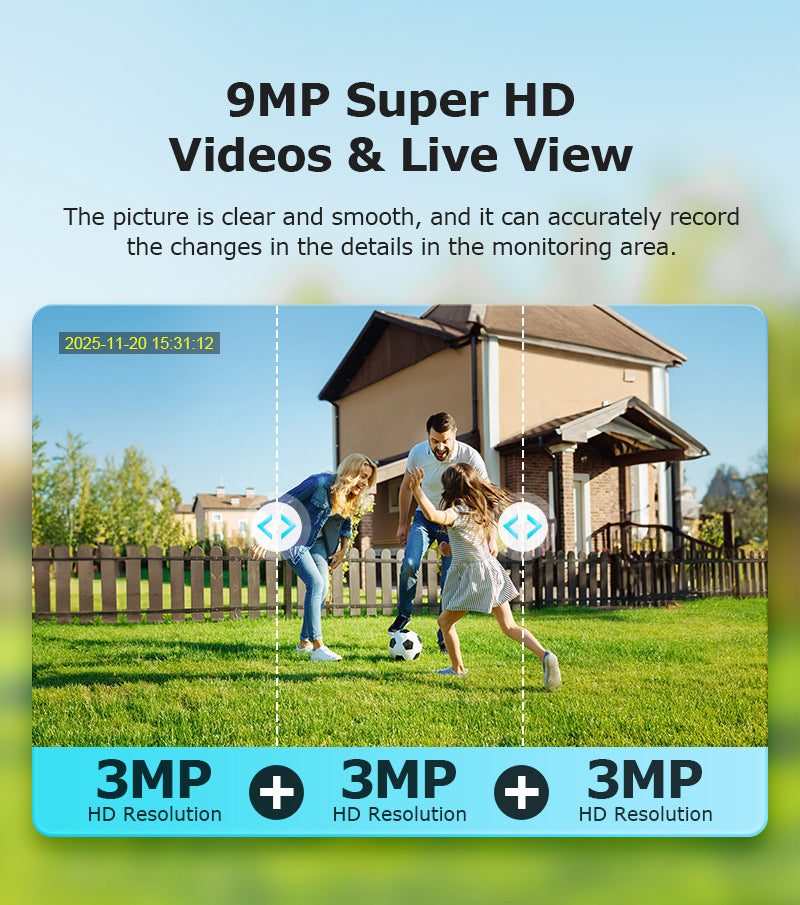 AOV Solar Camera Trinocular Solar Camera9MP High Definition Full Color AOV New Camera Product