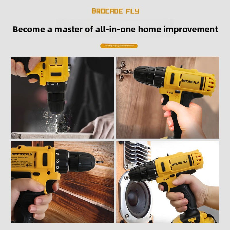 Factory direct sales48Hourly Delivery DW10mm Lithium Electric Hand Drill Set Multifunctional Lithium Electric Hand Drill