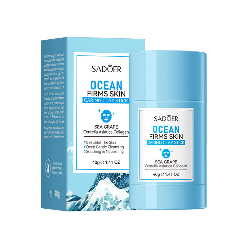 Marine Care Mud Mask Stick40g Cleansing and Firming Facial Mud Mask Foreign Trade Skin Care Products Wholesale