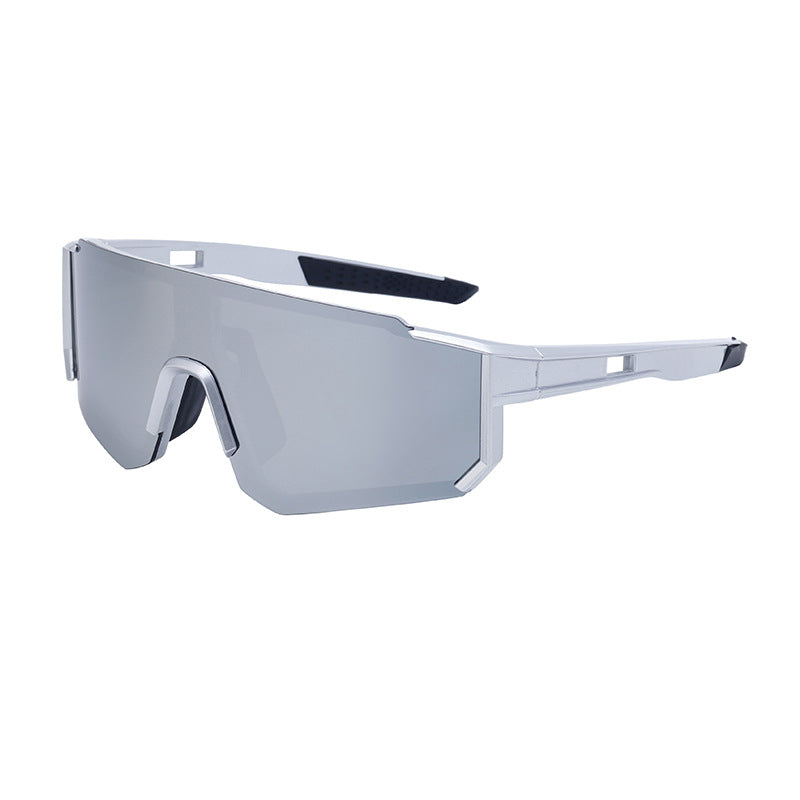 Outdoor Cycling Windproof Sunglasses for Men and Women, European and American Style One-piece Mountaineering Polarized Sunglasses Wholesale sunglasses