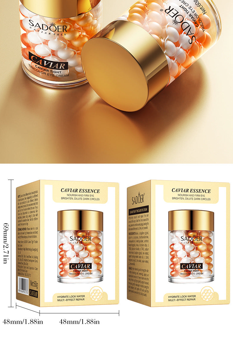Caviar Eye Cream60g Three Colors Moisturizing Improve Dark Circles Eye Lines Eye Bags Export Manufacturer Wholesale