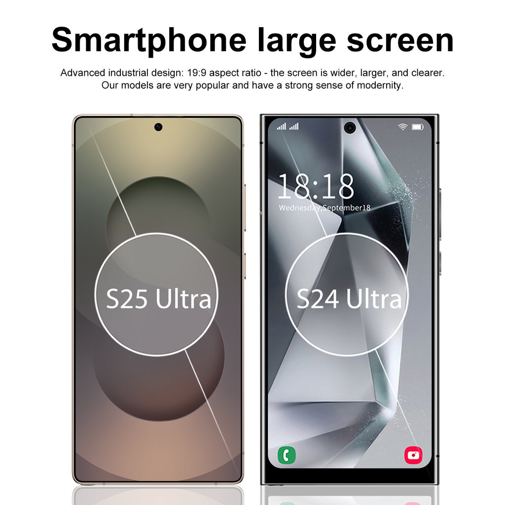 AliExpress TK Popular S25Ultra Android7.3inch smartphone16+1T Brand new, unopened factory