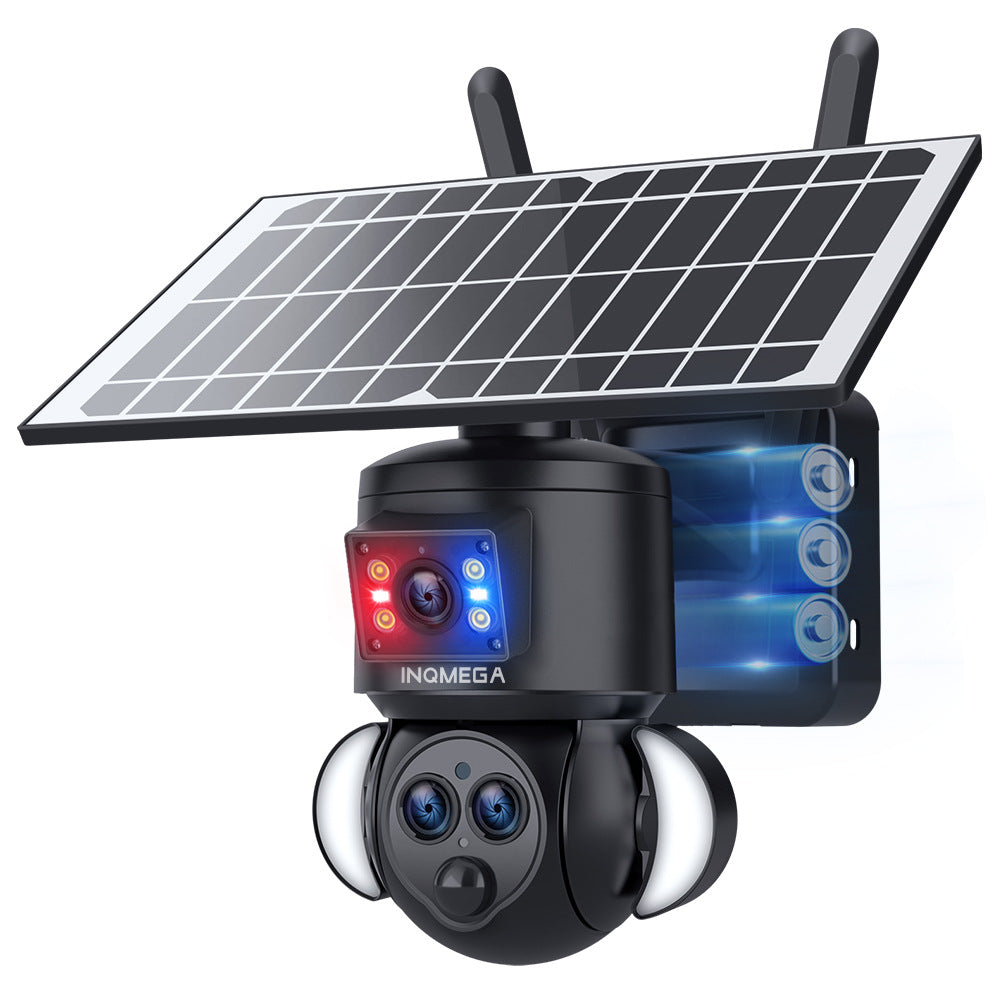 4G Solar Wide Angle Camera15Zoom6MP HD panoramic binocular camera for outdoor use