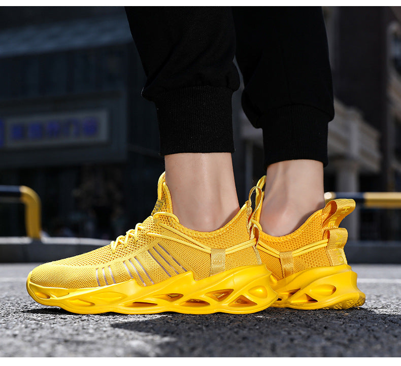 Summer Youth Coconut Shoes for Middle and High School Students, Breathable Mesh Blade Edge, Wear-resistant, Non-slip Sports Running Shoes, Casual Trendy Shoes