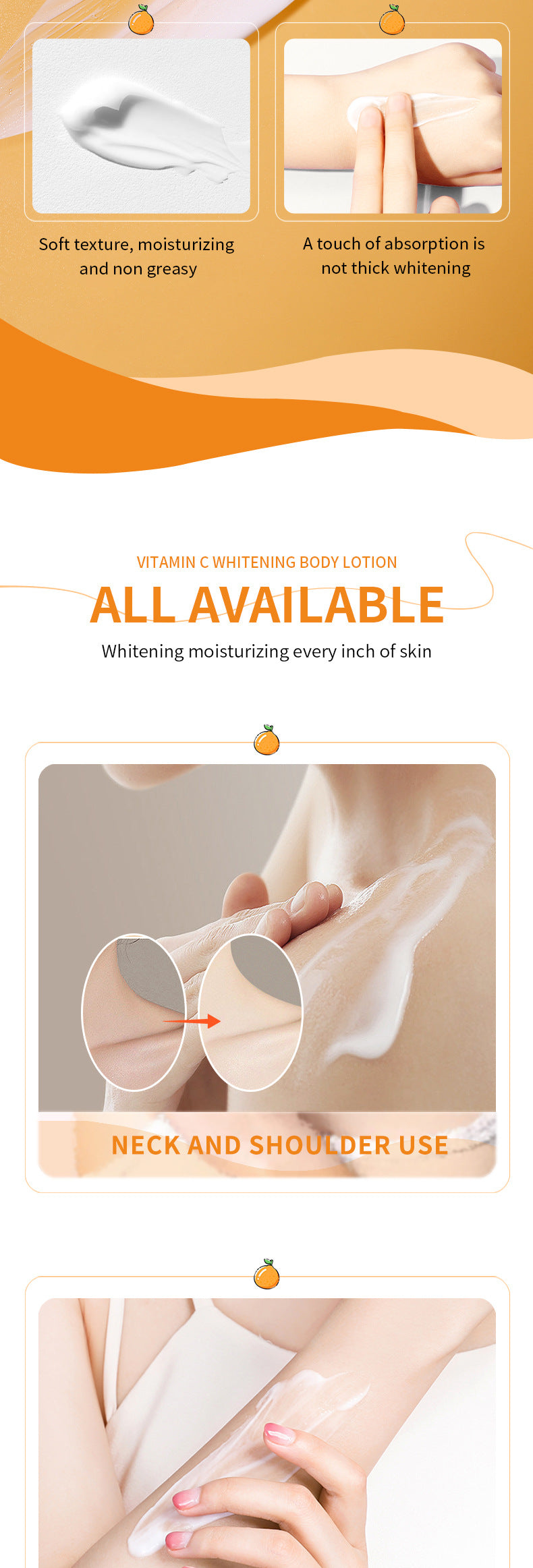 VC Whitening Body Lotion SADOER Vitamin C Moisturizing and Hydrating Skin Care  Wholesale