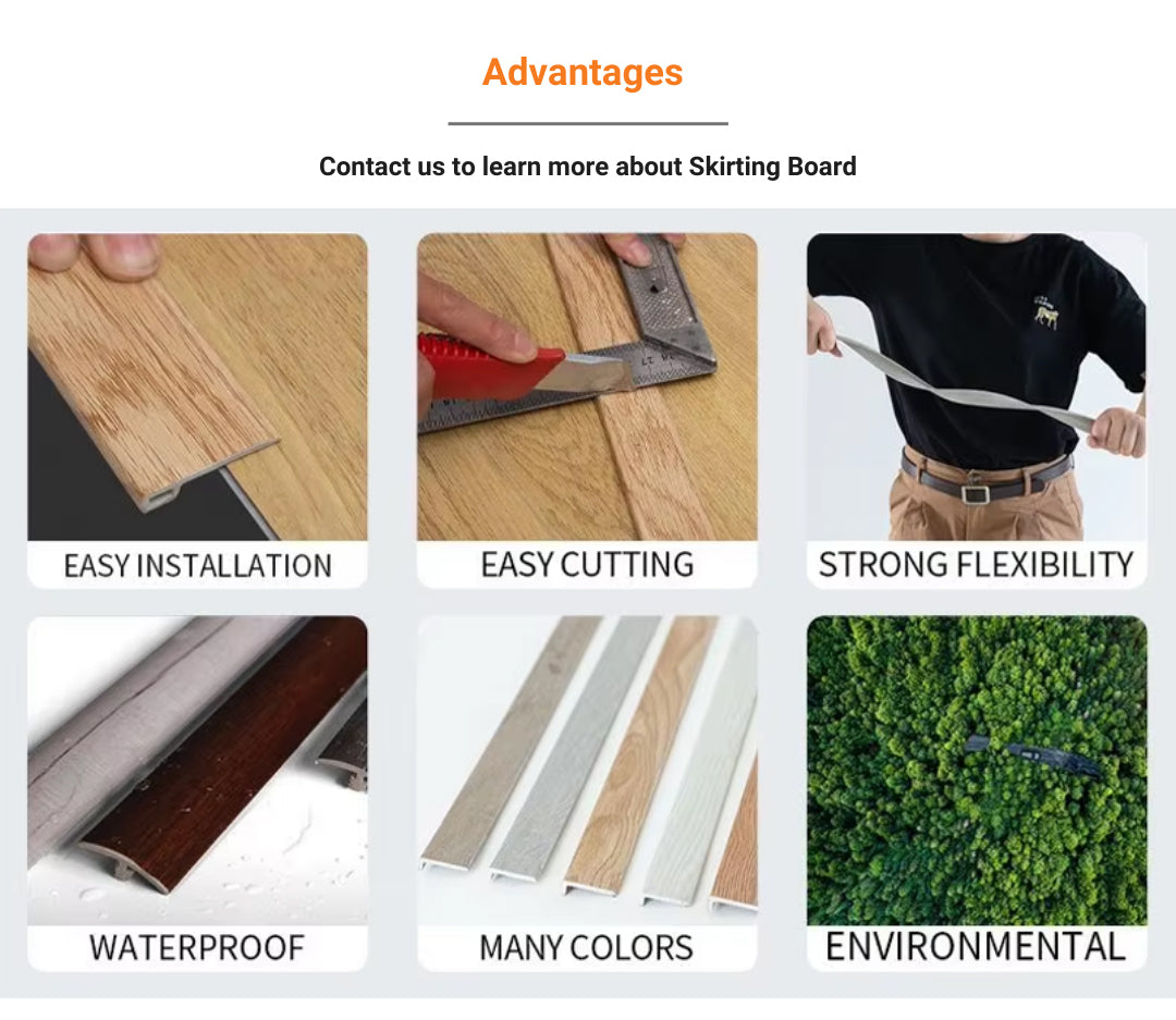 Pvc Spc MDF Skirting Board