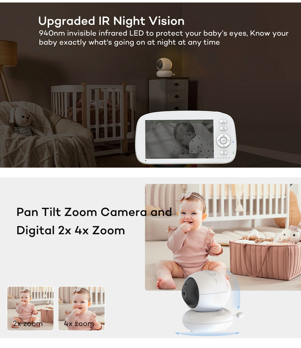 WiFi Baby Monitor Baby Monitor Surveillance Camera Wireless Care Home Smart Care