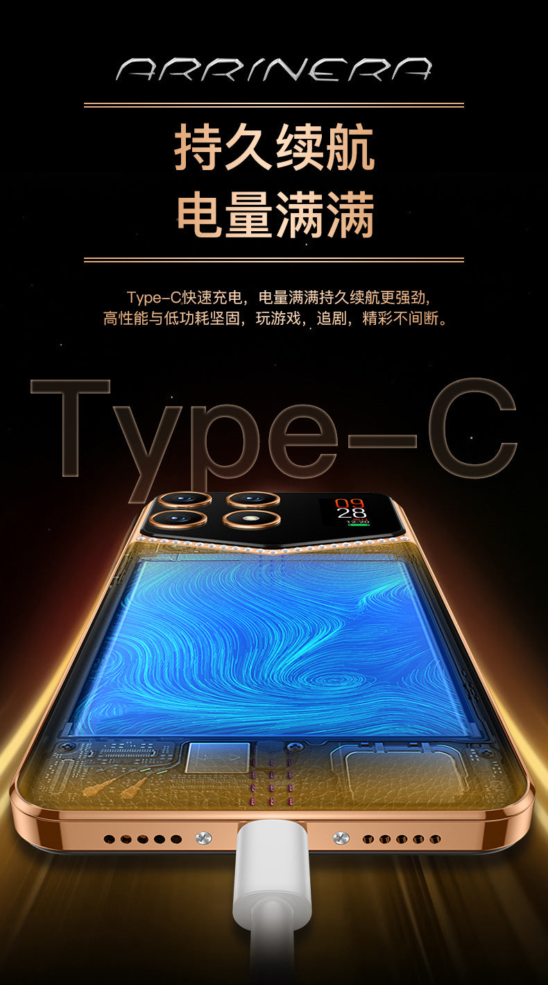 New Model Full Network Compatible U25Smart Android phone with ultra-large memory, brand new7.3Inch Manufacturer In Stock Full Screen