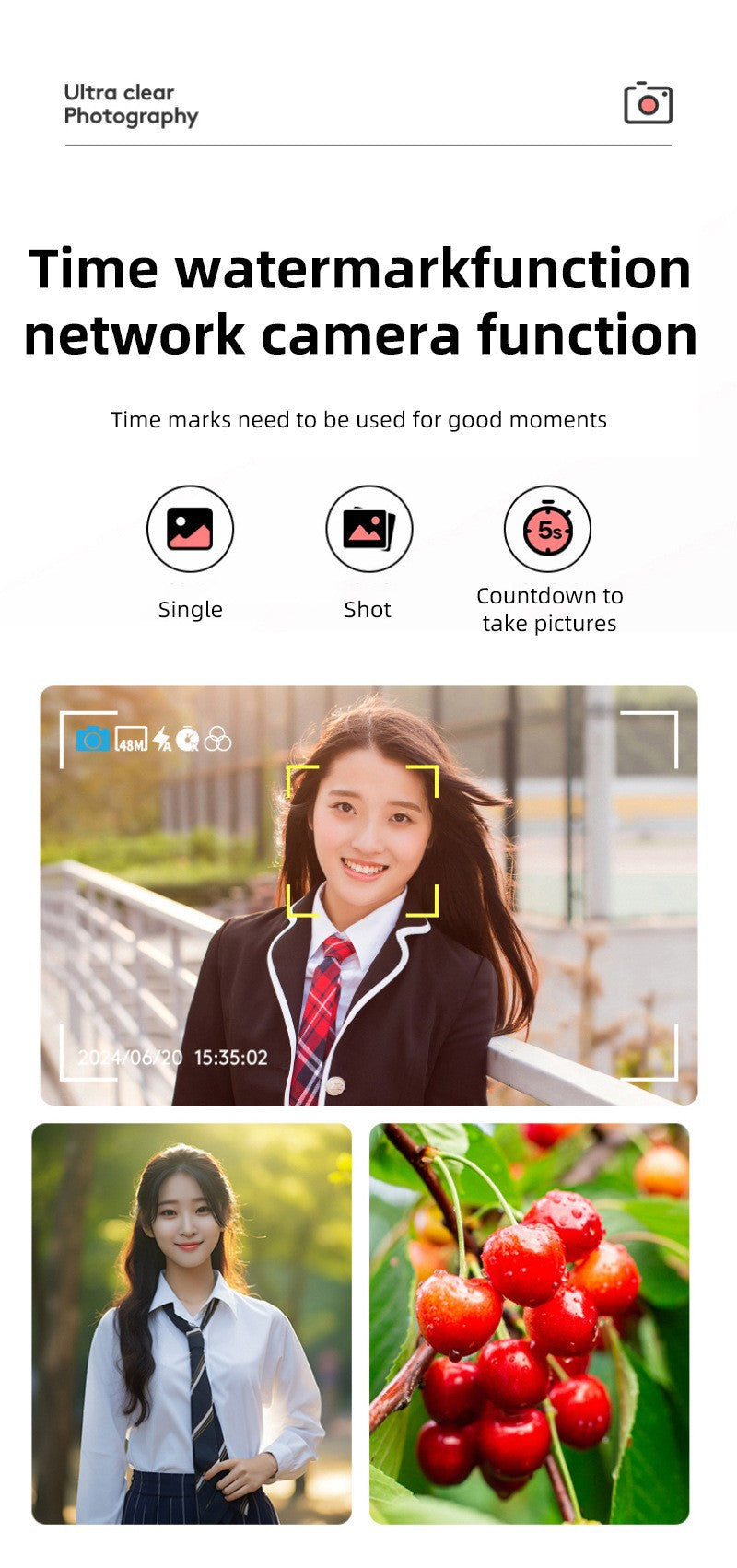 New0.96Inch Mini1080P High Definition Portable Card CCD Digital Camera Student Campus Travel