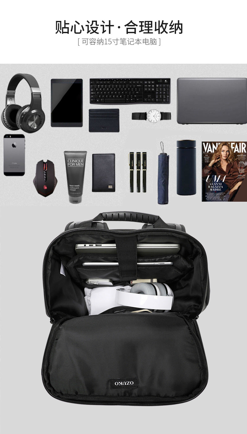 OZUKO Tactical Backpack Men's Computer Bag Waterproof Camouflage Large Capacity Outdoor Sports Cycling Commuting Backpack