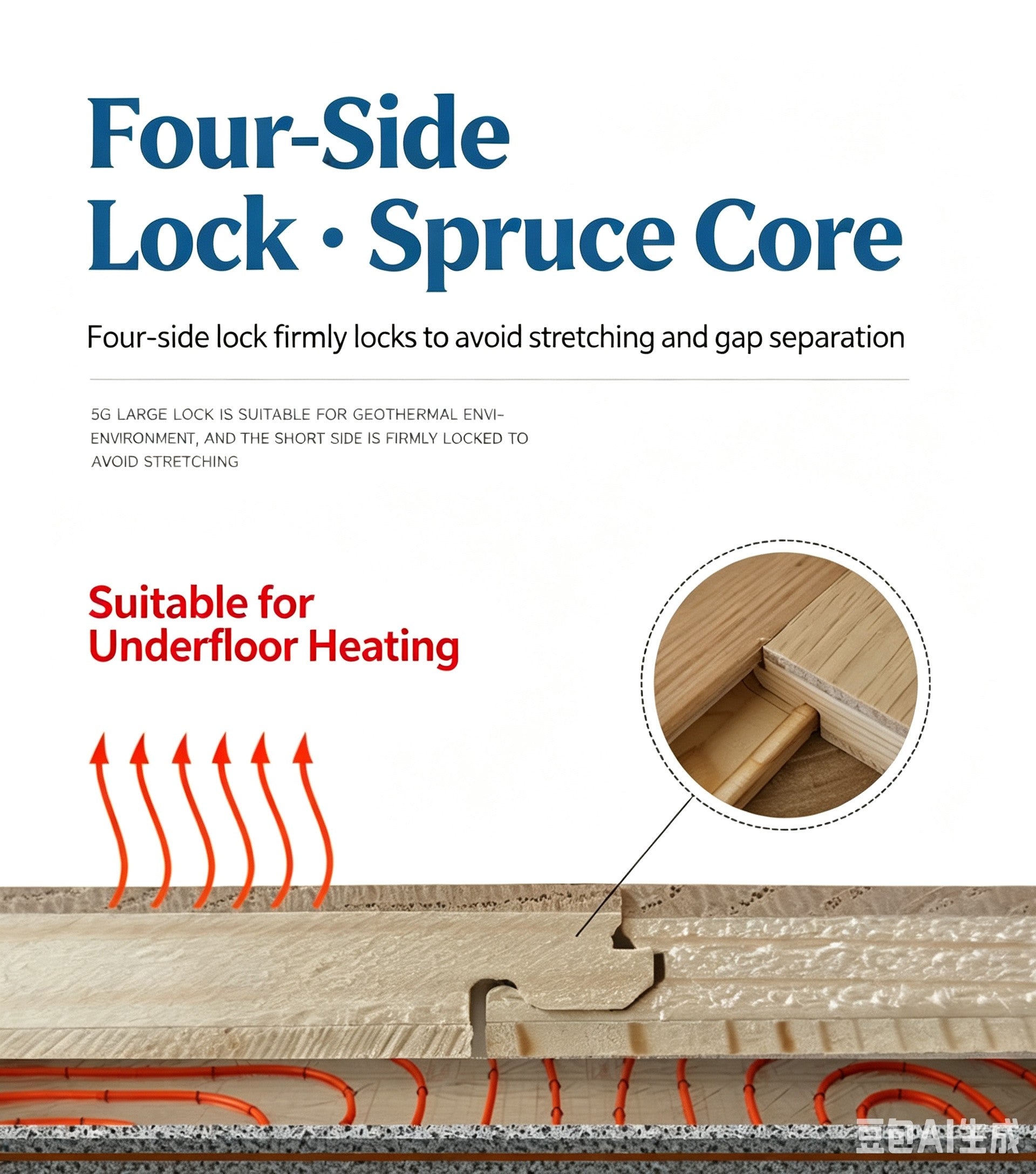 SC1210 New 3-layer Core Solid Wood European Oak Veneer 1.2mm Skid-resistant Click lock Joint Engineered Flooring