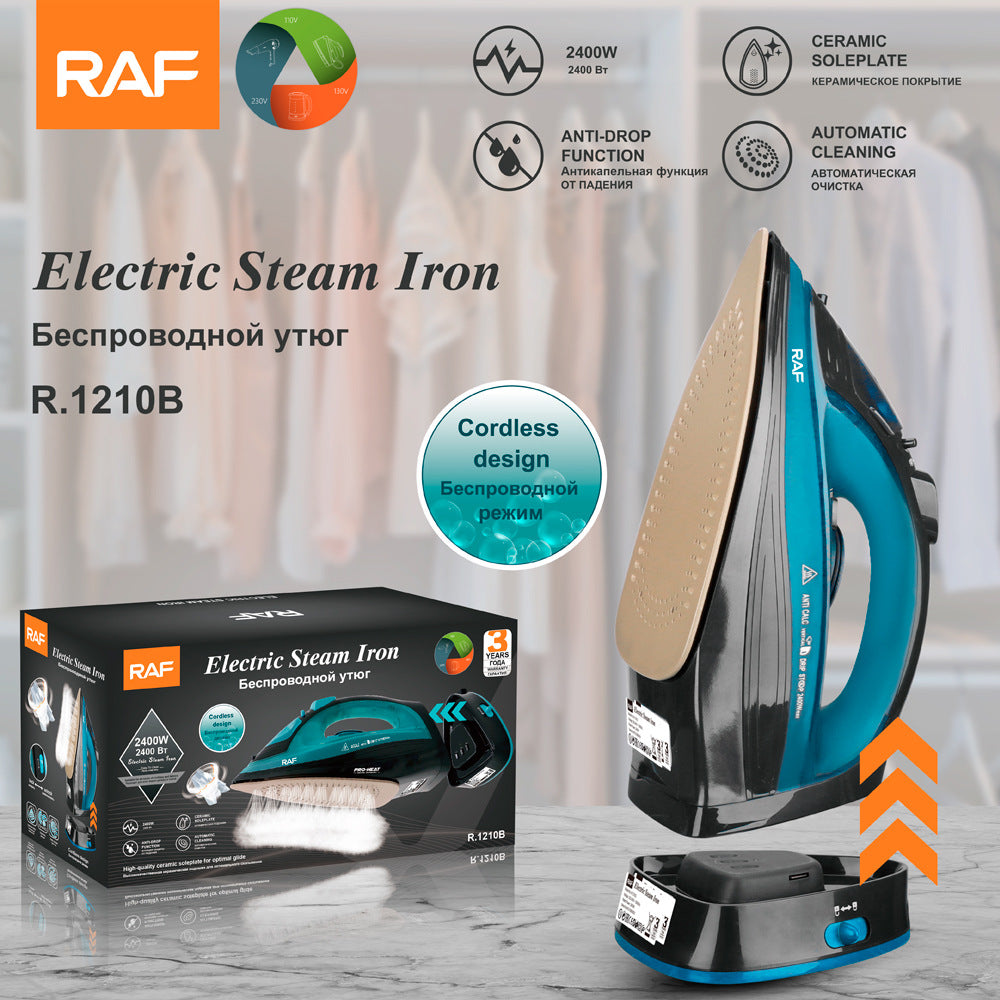 EU Standard Electric Iron Household Handheld Wireless Wired Steam Electric Iron Ironing Machine for Clothes R.1210