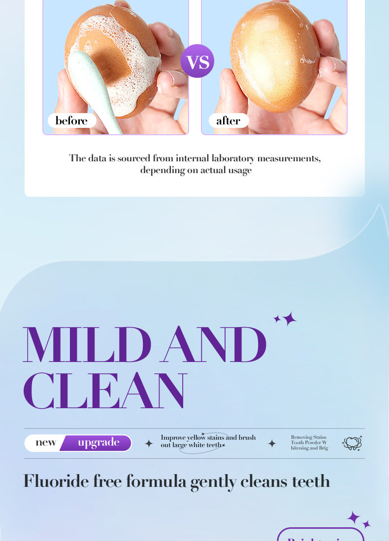V34Toothpowder50g SADOER Whitening Deep Cleaning Whitening Teeth Cleaning Powder  Foreign Trade Wholesale
