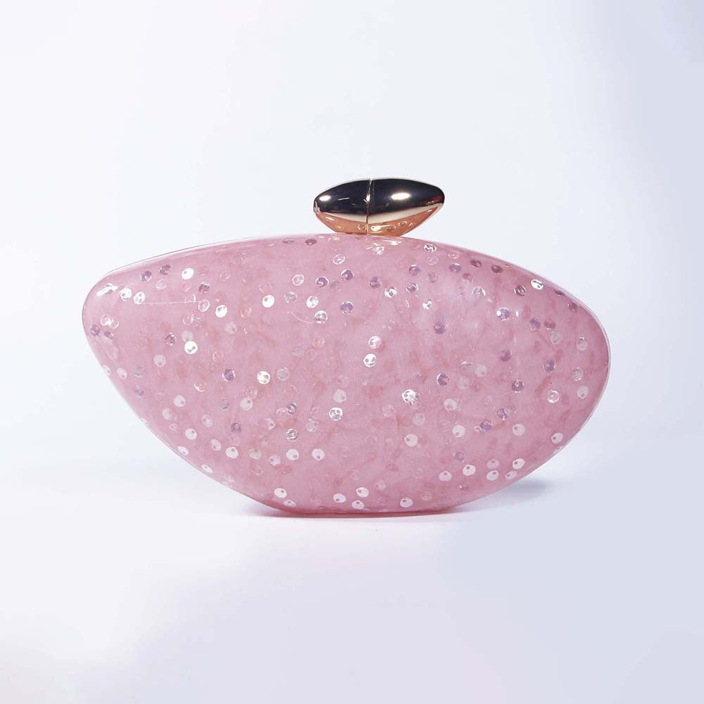 European and American Trend New Style Bag for Women Fashionable Light Luxury Versatile Bullet Head Acrylic Simple Evening Bag Clutch for Women